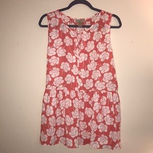 Loft Outlet Peplum Floral Tank